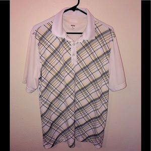 Greg Norman Collection Play Dry Stretch Polo- Med